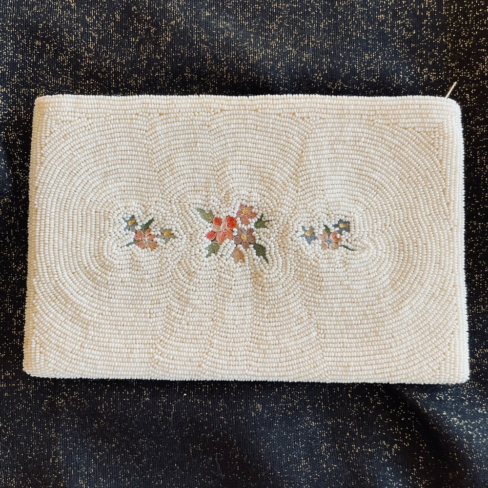 Vintage Beaded & Petit Point Bag
